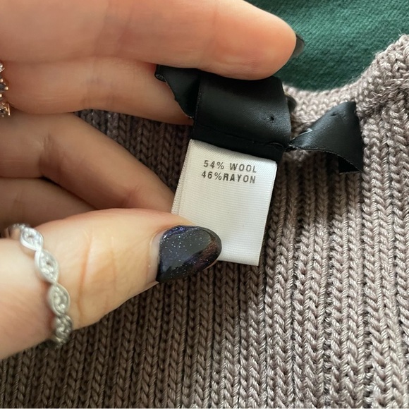 St. John Wool Rayon Knit Light Brown Open Front Cardigan Sweater EUC Size XS - Picture 8 of 9